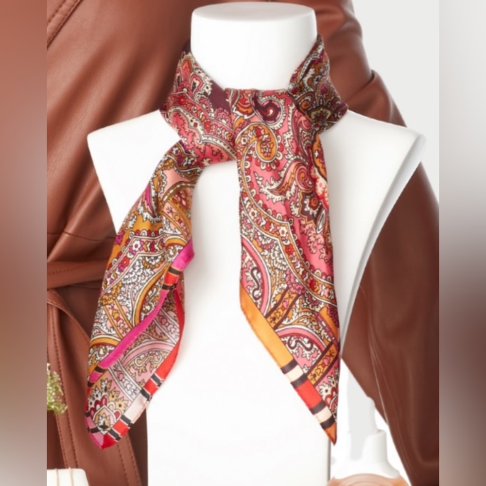 New Echo Paisley Silk Scarf